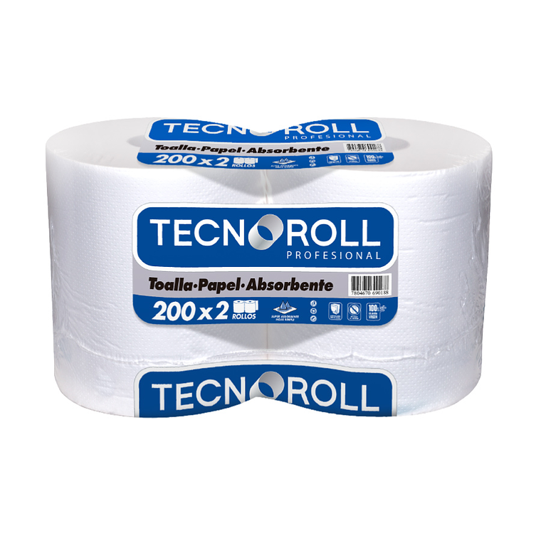TOALLA TECNOROLL A/R PACK X2UN X200MTS 1