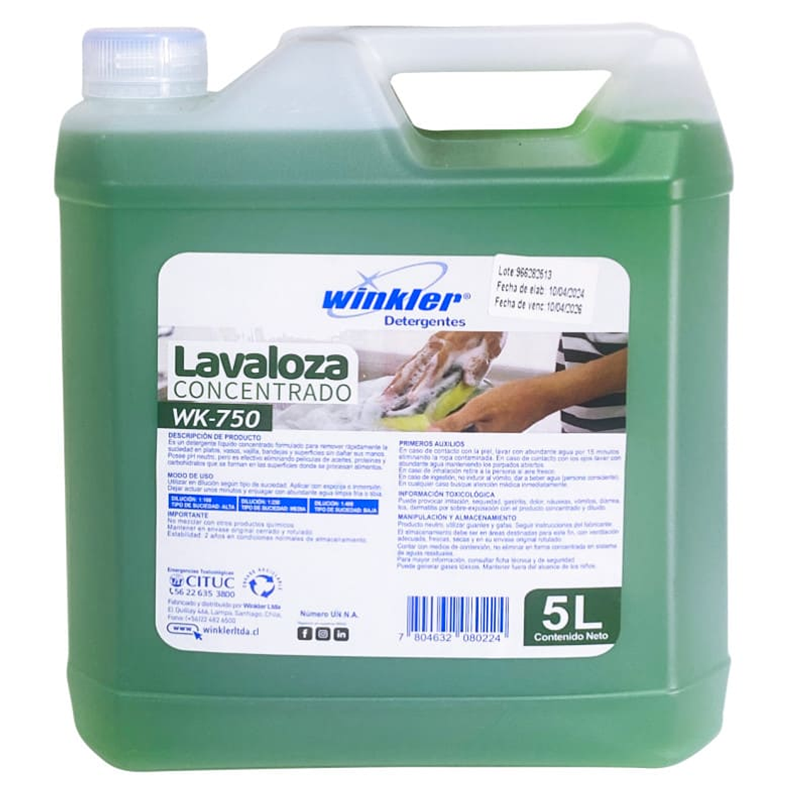 LAVALOZA INDUSTRIAL CONCENTRADO 5L WK-750 1