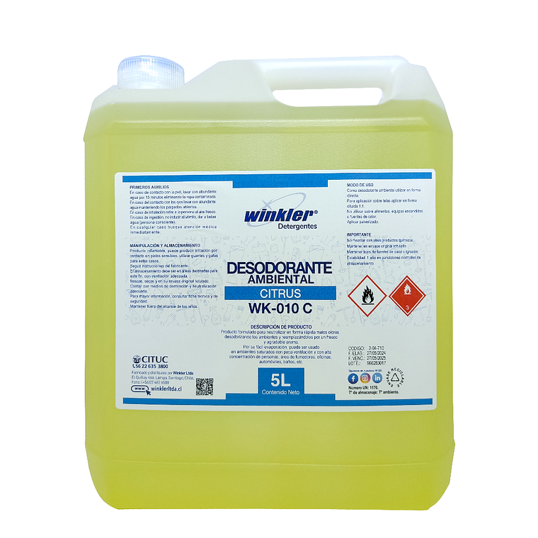 DESODORANTE AMBIENTAL CITRUS 5LT WK-010 C 1