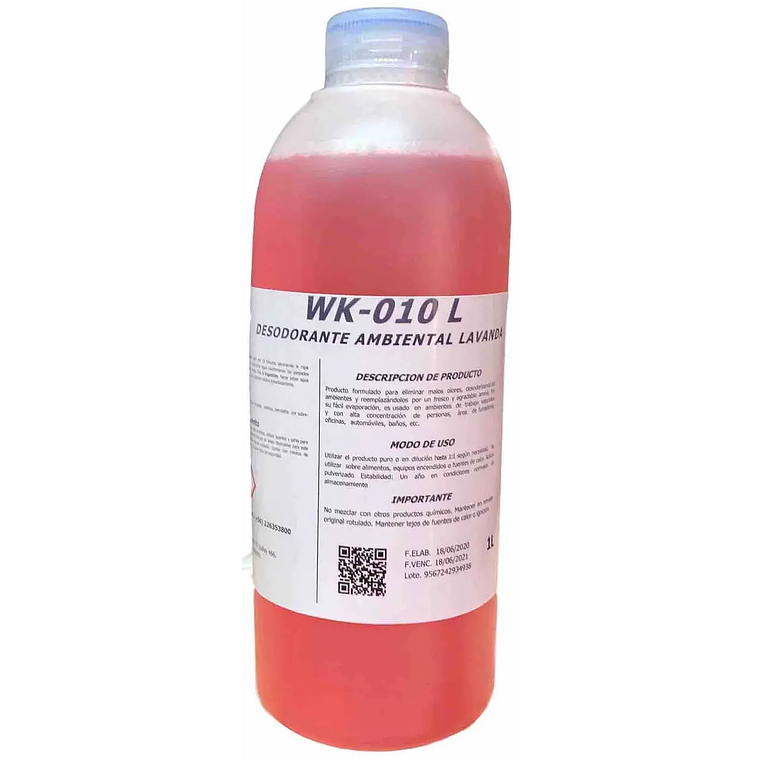 DESODORANTE AMBIENTAL LAVANDA 1LT WK-010 L 1
