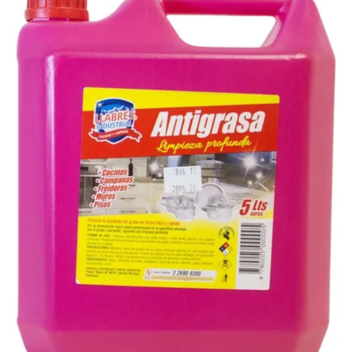 DESENGRASANTE INDUSTRIAL LIQUIDO 5LT 1