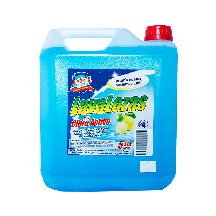 LAVALOZAS CON CLORO 5 LT 1