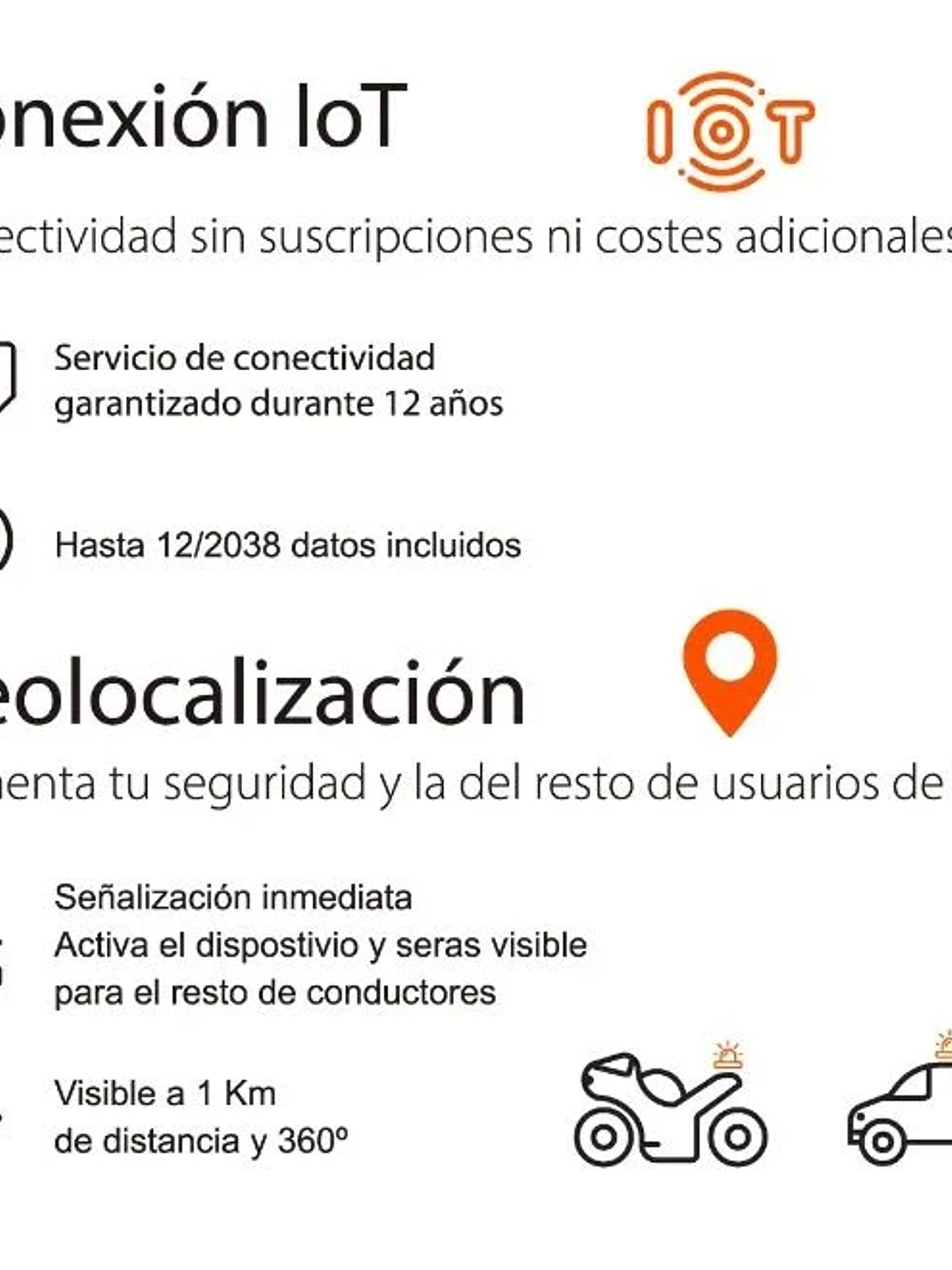 Baliza de Emergencia Geolocalizable EBOX V16 IoT EB2508, CON FUNDA 2
