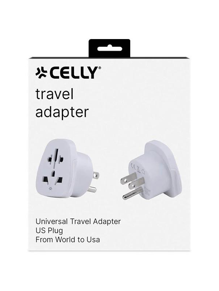 Celly Adaptador de Viaje Universal US 4