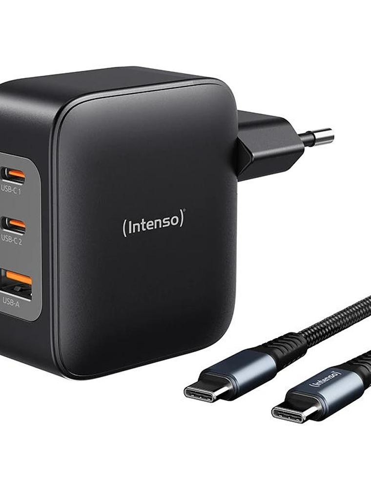 Intenso | KIT Cargador GaN W100ACC + Cable USB-C 1