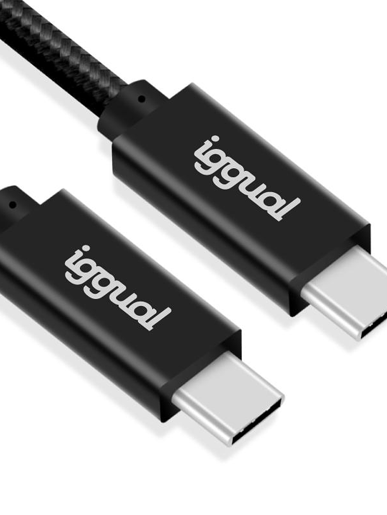iggual Cable USB-C 3.2 Gen2x2 100W 5A 4K 1m nylon 2