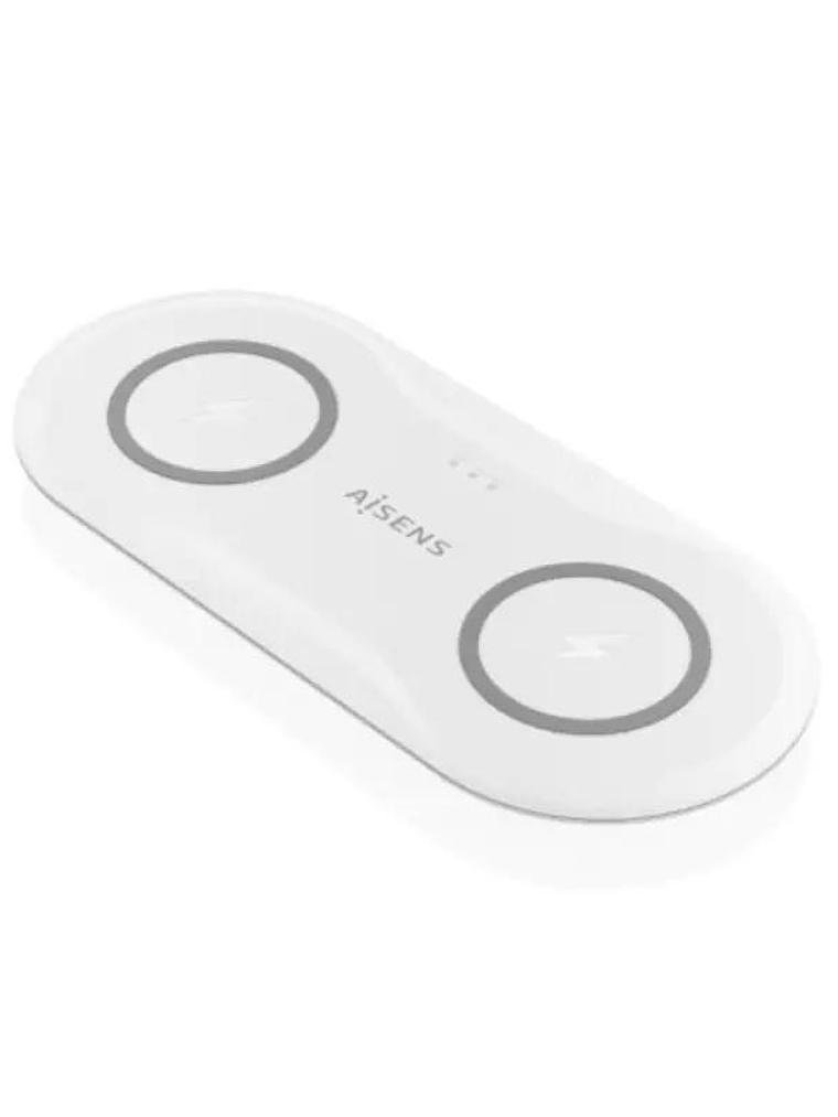 Aisens Cargador Inalámbrico USBC 15W 2 en 1 Blanco 1