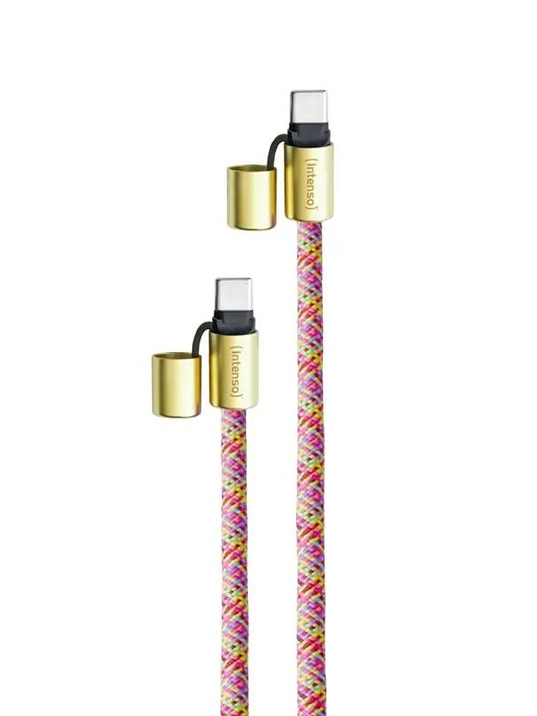 Intenso Lanyard  Cable USB-C  C 1,65 m Neon mix 1
