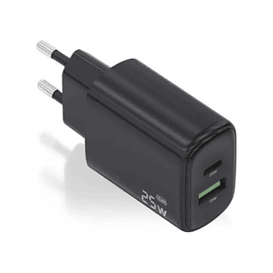 Aisens Cargador GaN 25W USB-C PD 3.0 USB-A QC3.0