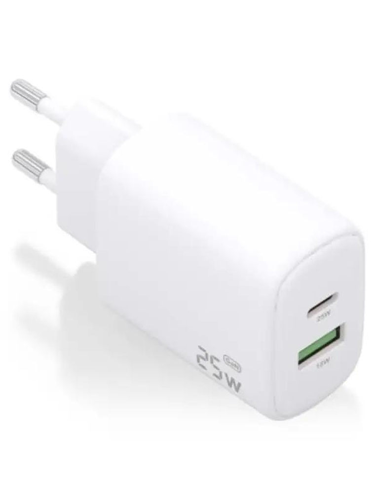 Aisens Cargador GaN 25W USB-C PD 3.0 USB-A QC3.0 1