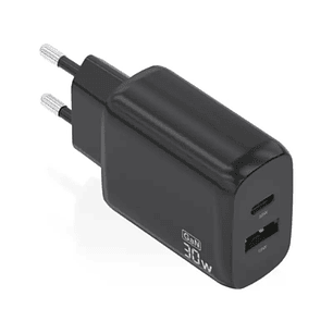 Aisens Cargador GaN 30W USB-C PD3.0 QC4.0 USB-A