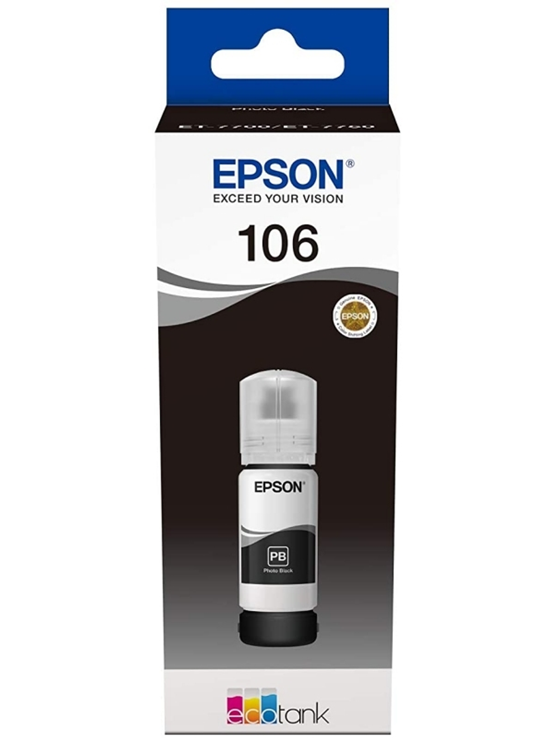 Epson Botella Tinta Ecotank 106 Negro 1