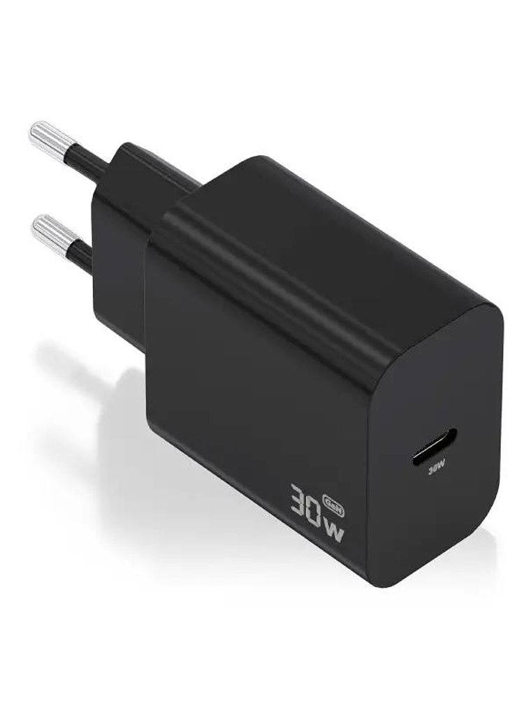 Aisens Cargador Gan 30W 1xUSB-C PD3.0 Negro 1
