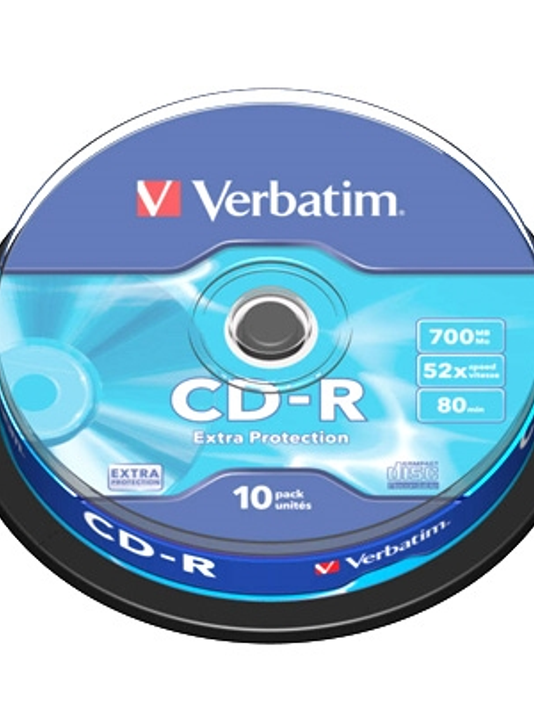 Verbatim CD-R 700MB 52x Tarrina 10Uds 1