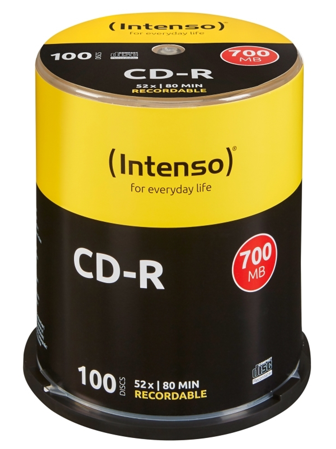 Intenso CD-R 700MB/80min tubo 100 unidades 1