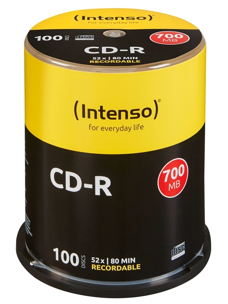 Intenso CD-R 700MB/80min tubo 100 unidades 1