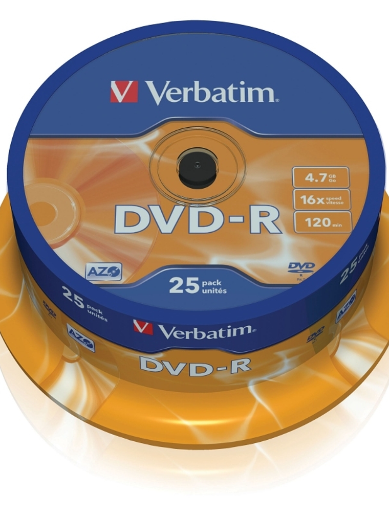 Verbatim DVD-R 4.7GB 16x Tarrina 25Uds 1