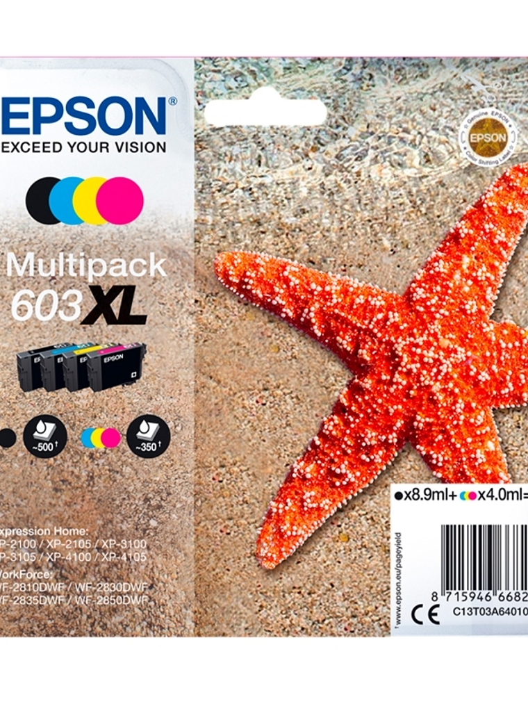 Epson Cartucho Multipack 603XL 4 Colores 1