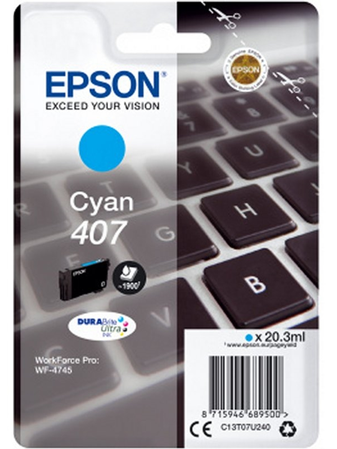 Epson Cartucho WF-4745 Cyan 1