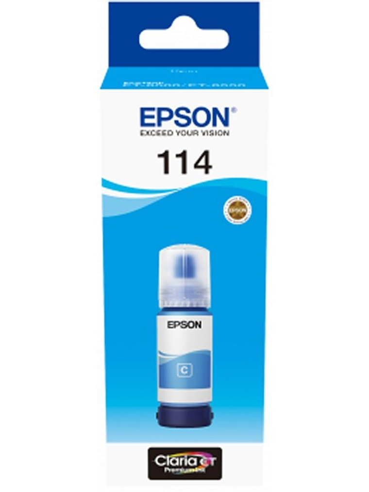 Epson Botella Tinta Ecotank 114 Cyan 1