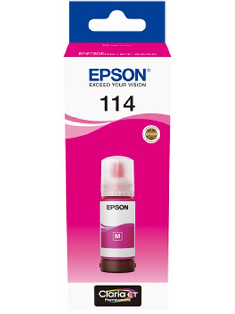 Epson Botella Tinta Ecotank 114 Magenta 1