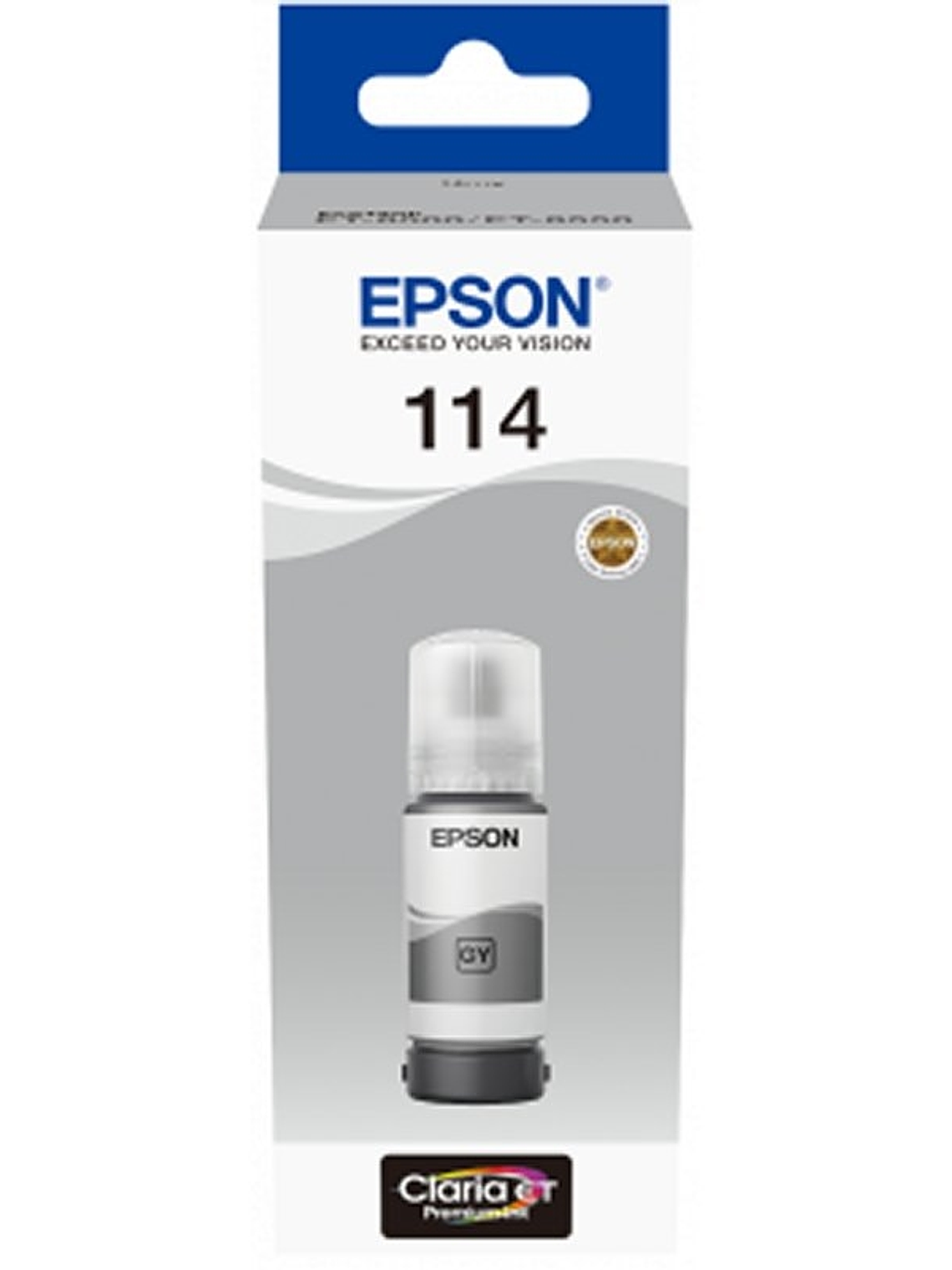 Epson Botella Tinta Ecotank 114 Gris 1