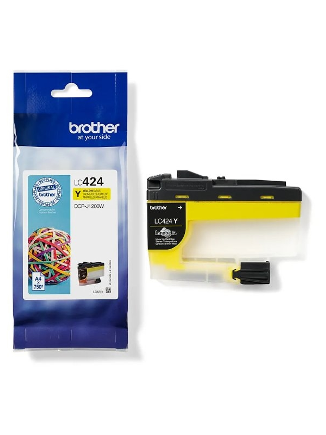 Brother Cartucho LC424Y Amarillo 1