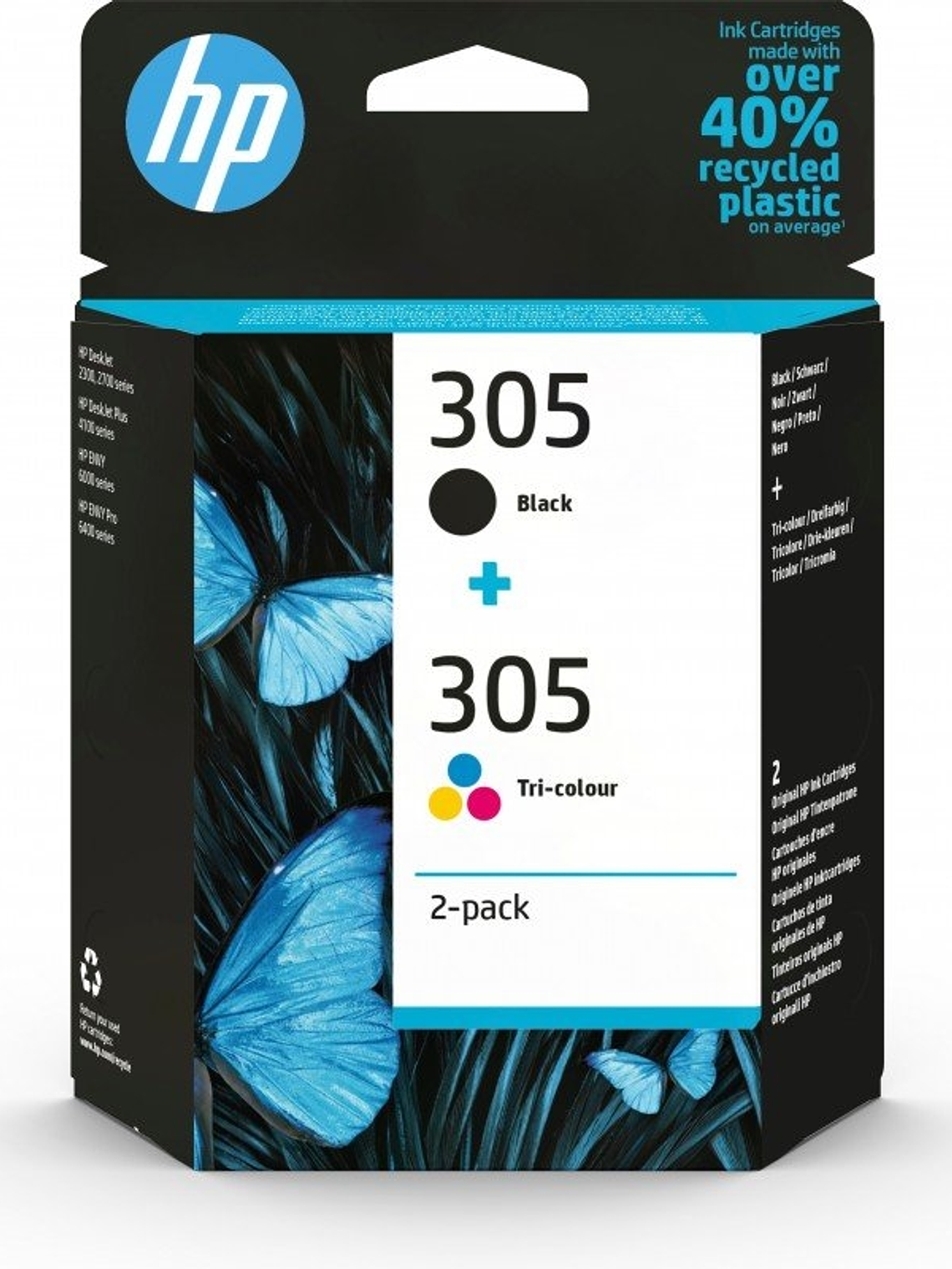 HP Cartucho Multipack 305 Negro+Color 1