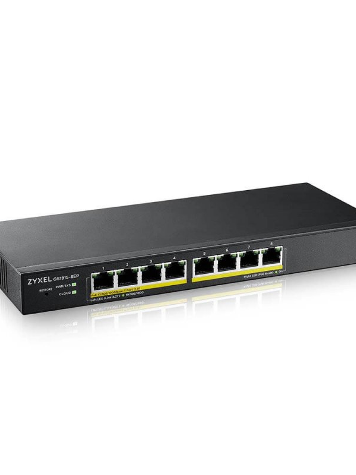ZyXEL GS1915-8EP Smart Switch 8xGbE PoE 60W Nebula 3