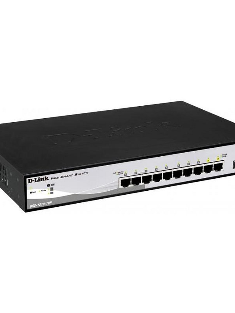 D-Link DGS-1210-10P/E Switch 8xGB PoE 2xSFP 2