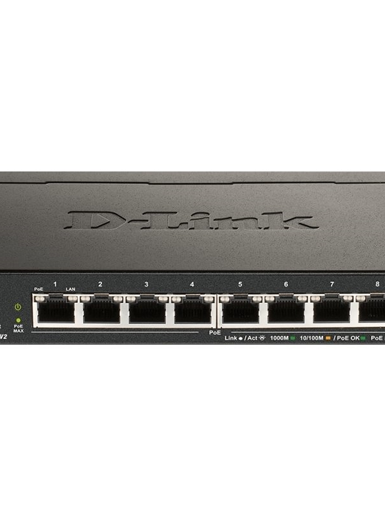 D-Link DGS-1100-08PV2/E 8xGb PoE Switch (64W) 1