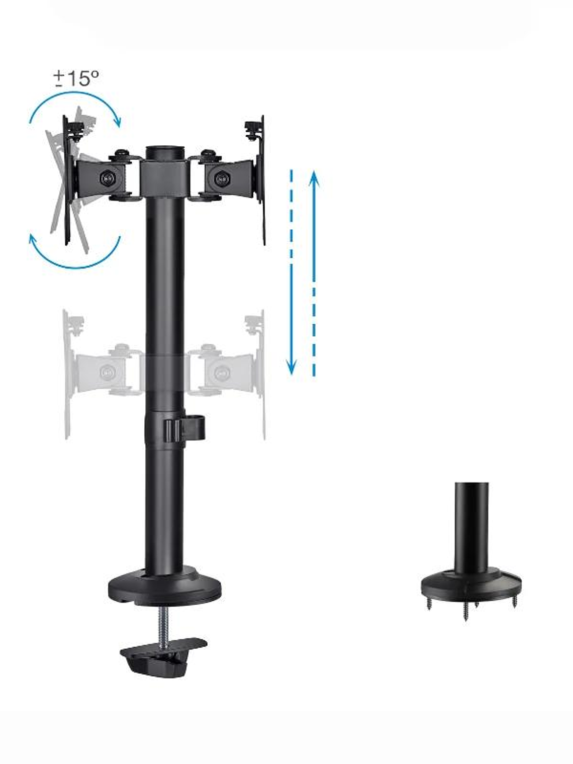 Tooq DB1132TN-B Soporte mesa 2 pantallas 17
