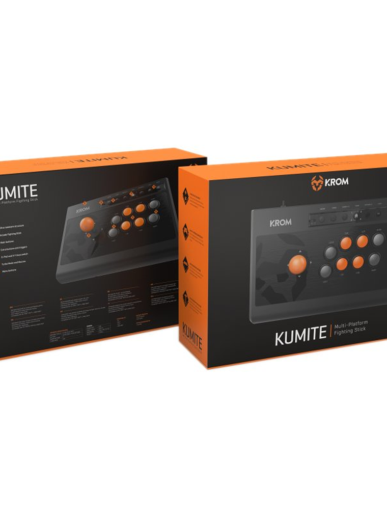 Krom Gamepad Arcade Kumite Multiplataforma 4
