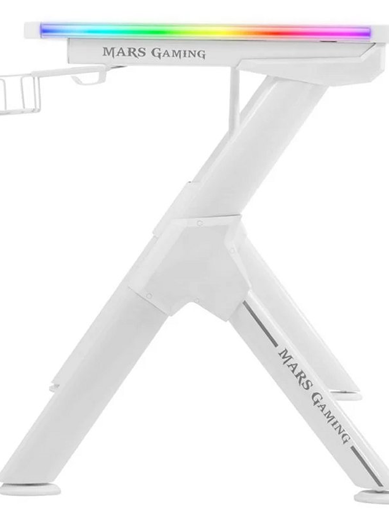 Mars Gaming MGDXL RGB Mesa Gaming WHITE 2