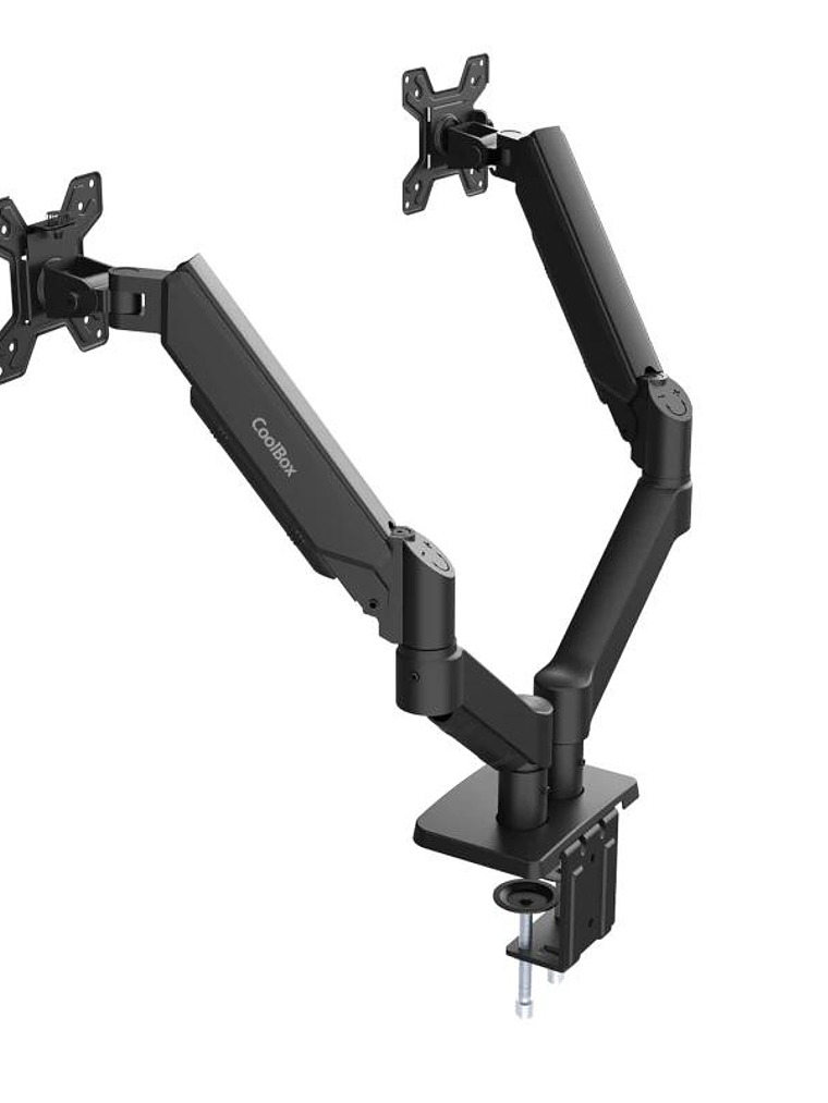 COOLBOX Soporte dos Monitores Brazo Neumático 2