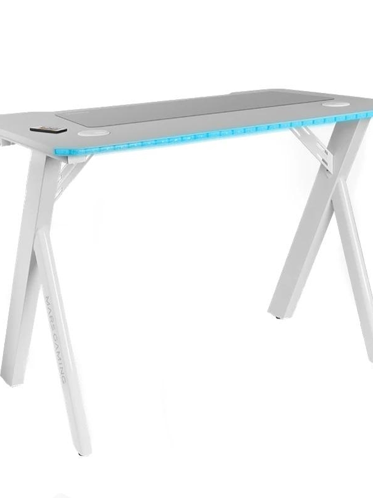 Mars Gaming Escritorio Rgb 100cm alfombri. Blanco 1