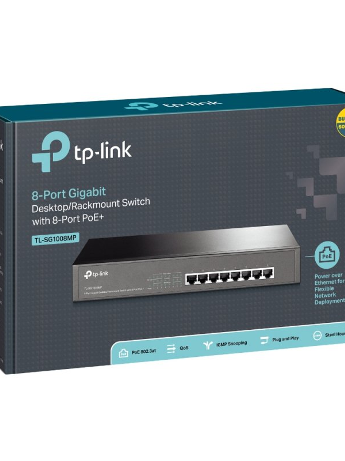 TP-LINK TL-SG1008MP Switch 8xGB PoE+ 2