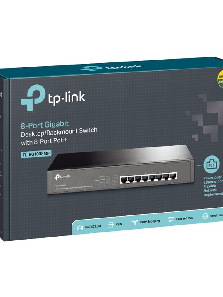 TP-LINK TL-SG1008MP Switch 8xGB PoE+ 2