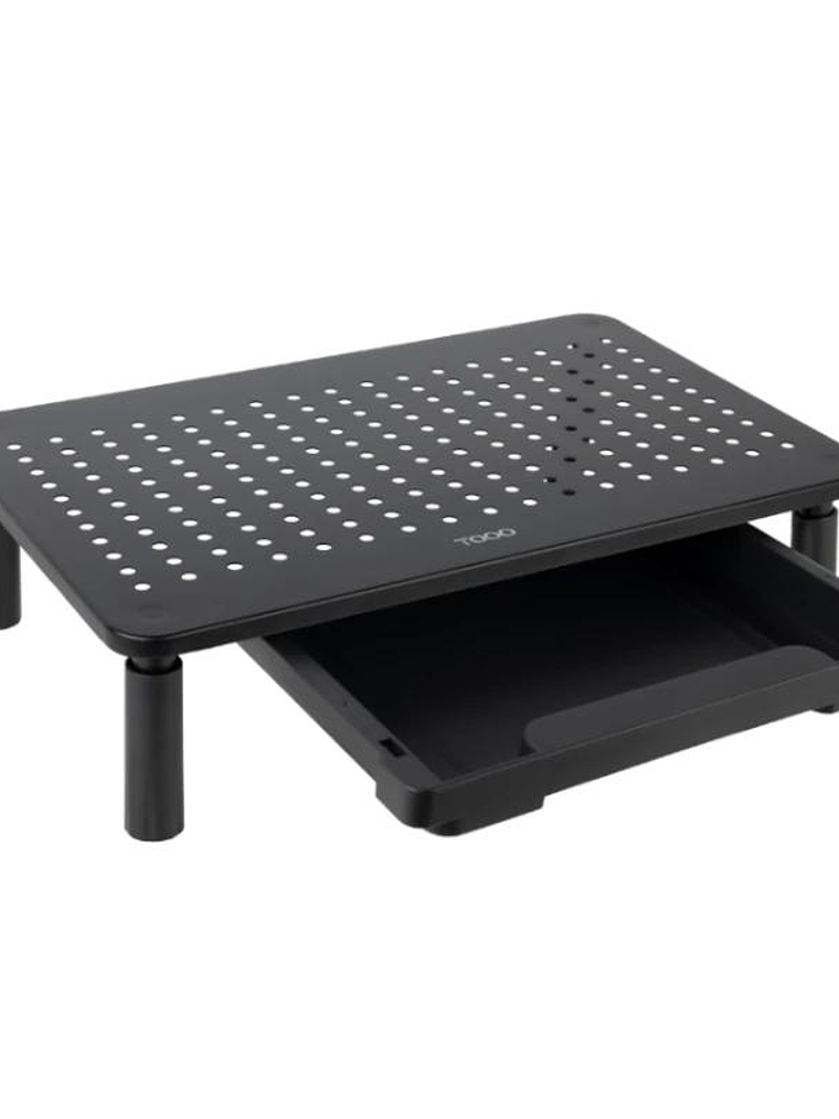 Tooq TQMR087 Soporte elevador monitores con cajón 2