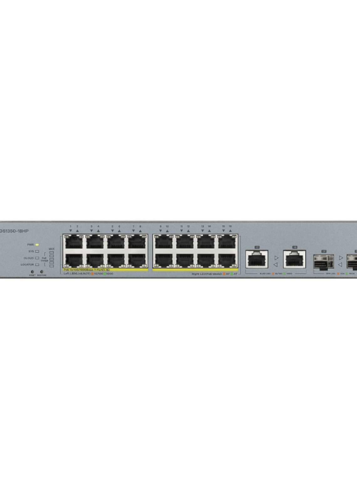 ZyXEL GS1350-18HP Switch 16xGB PoE 2xSFP 250W 2