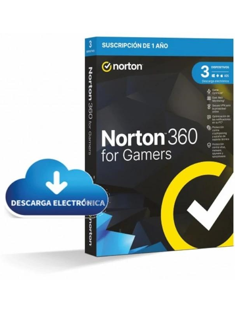 NORTON 360 FOR GAMERS 50GB ES 1U 3L/1A ESD 1