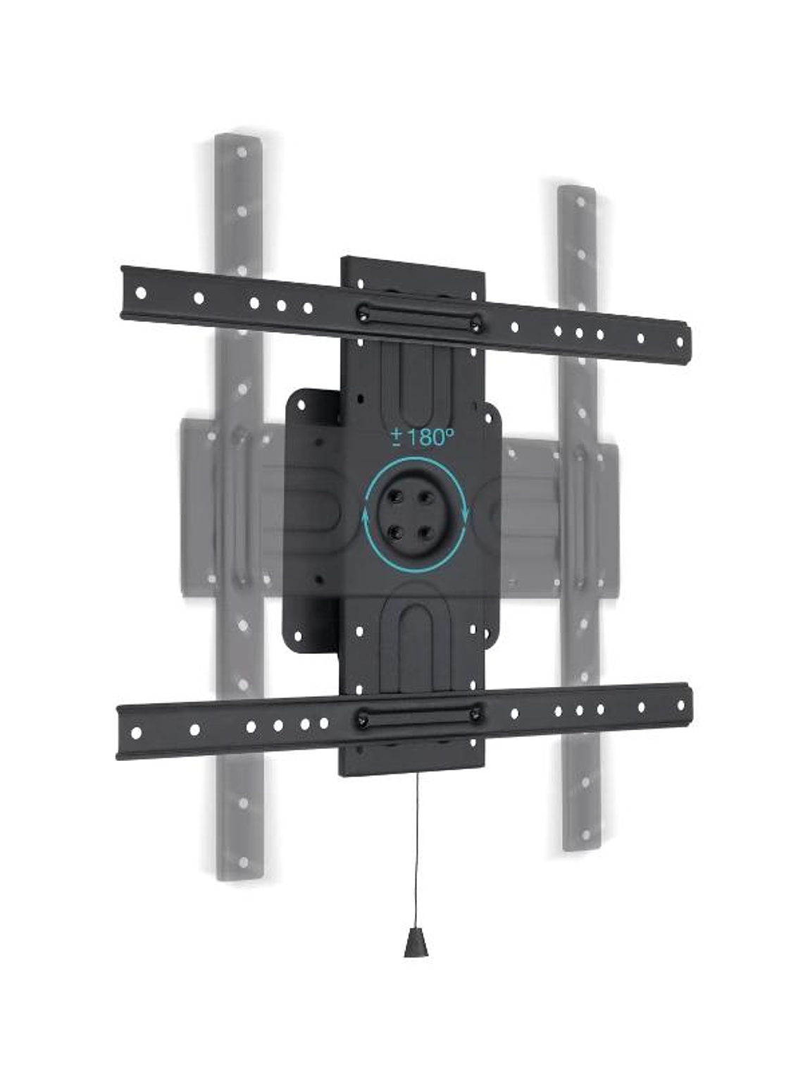 Tooq LP3780F-R Soporte pared rotación 360º Negro 2