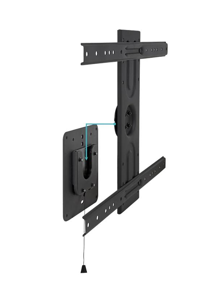 Tooq LP3780F-R Soporte pared rotación 360º Negro 3