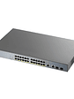 ZyXEL GS1350-26HP Switch 24xGB PoE 2xSFP 375W - Miniatura 1