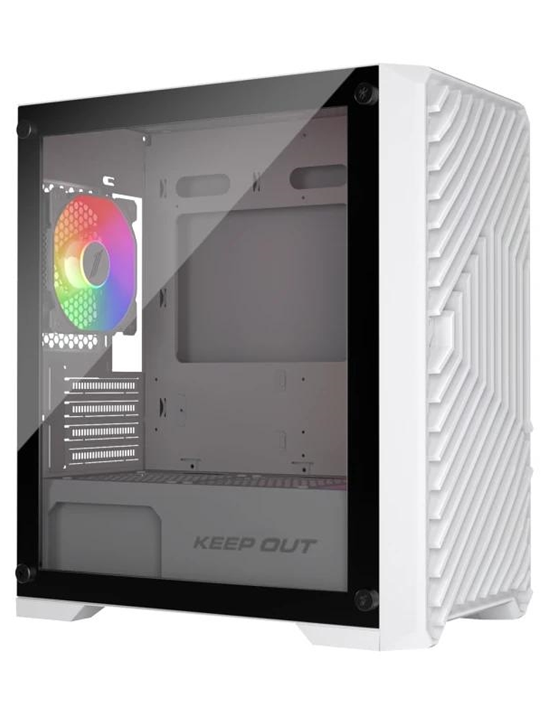 Keep Out Caja M-Atx XC-220W 4FANS Usb3.0 White 1