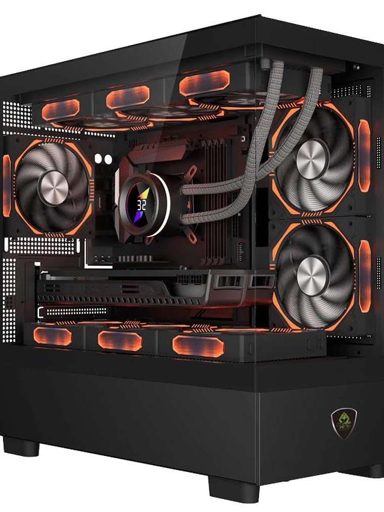 Keep Out Caja M-atx XC-301 3FANS Usb3.0 Glass 4