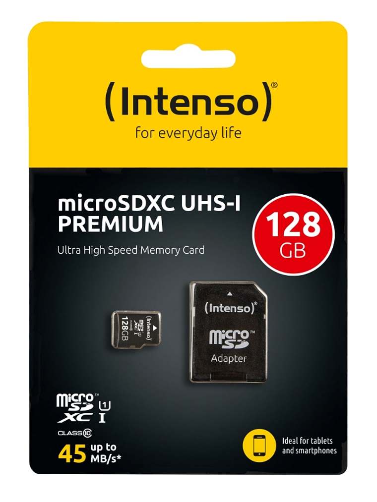 Intenso 3423491 Micro SD UHS-I Premium 128G c/adap 3