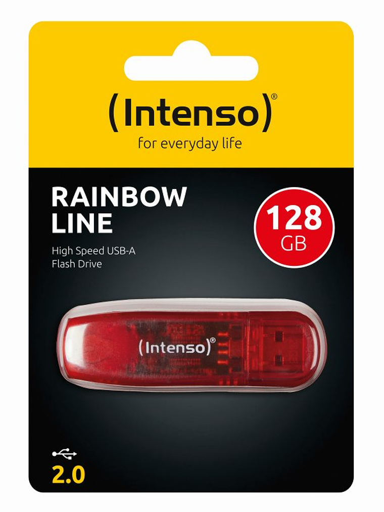 Intenso 3502491 Lápiz USB 2.0 Rainbow 128GB Rojo 3