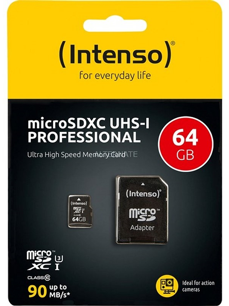 Intenso 3433490 Micro SD UHS-I profesional 64GB 1