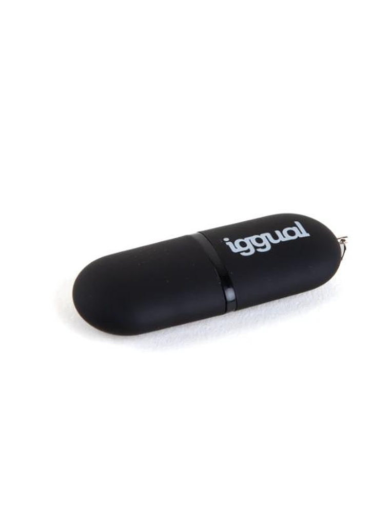 iggual Lápiz USB 2.0 16GB PEN16 negro con tapa 3